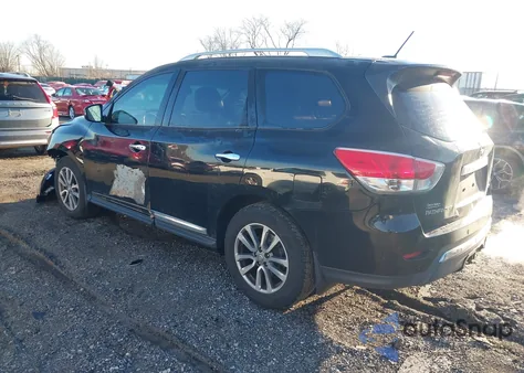 2014 Nissan Pathfinder Sl z USA, uszkodzony, nr VIN 5N1AR2MM0EC630055